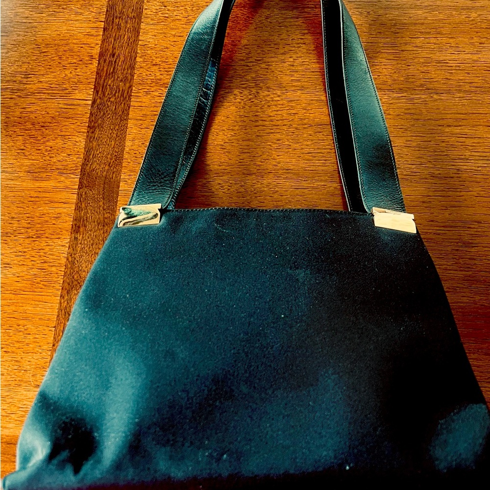 Vintage Salvatore Ferragamo satin dress handbag